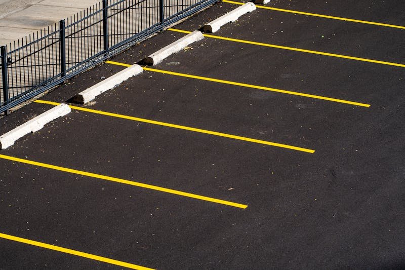 Parking lot line striping and repainting